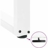 Kavos staliuko kojelės, U formos, 2 vnt., balta, 38x(72-73) cm