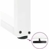 Kavos staliuko kojelės, U formos, 2 vnt., balta, 100x(72-73) cm