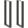 Kavos staliuko kojelės, U formos, 2 vnt., 50x(100-101) cm