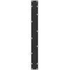 Valgomojo stalo kojelės, 2 vnt., juodos, 80x(72-73) cm, plienas, U formos
