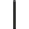 Konsolinio stalo kojelės, U formos, 2 vnt., juodos, 28x(72-73) cm, plienas