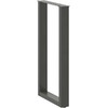 Kavos staliuko kojelės, U formos, 2 vnt., 50x(90-91)cm, plienas