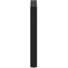 Valgomojo stalo kojelės, 2 vnt., juodos, 60x(72-73) cm, plienas, U formos