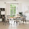Valgomojo stalo kojelės, 2 vnt., baltos, 70x(72-73) cm, plienas, U formos