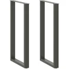 Kavos staliuko kojelės, U formos, 2 vnt., 60x(110-111) cm