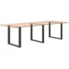 Valgomojo stalo kojos, 3 vnt., antracito spalvos, 90x(72-73) cm, plienas, U formos