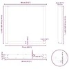Valgomojo stalo kojelės, 3 vnt., juodos, 80x(72-73) cm, plienas, U formos