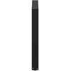 Valgomojo stalo kojelės, 3 vnt., juodos, 90x(72-73) cm, plienas, U formos