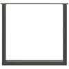 Valgomojo stalo kojos, 3 vnt., antracito spalvos, 90x(72-73) cm, plienas, U formos