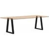 Kavos staliuko kojelės, V formos, 2 vnt., juoda, 60x(72-73)cm