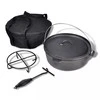 Ketaus puodas Dutch Oven 5,6 l, su priedais