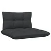 Keturvietė sodo sofa su antracito pagalvėlėmis, pušies masyvas