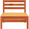 Keturvietė sodo sofa, vaško ruda, pušies medienos masyvas