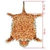 Kilimas leopardas, pliušinis, 139 cm, rudas