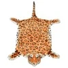 Kilimas leopardas, pliušinis, 139 cm, rudas
