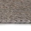 Kilimas, pilkas, 90cm, džiutas, apvalus, rankų darbo