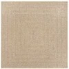 Kilimas ZIZUR, 120x120cm, džiuto imitacija, vidaus ir lauko