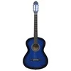 Klasikinė gitara pradedantiesiems, mėlyna, 4/4 39", liepa