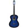 Klasikinė gitara su dėklu pradedantiesiems, mėlyna, 4/4 39"