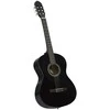 Klasikinė gitara su dėklu pradedantiesiems, juoda, 4/4 39"