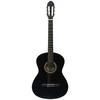Klasikinė gitara su dėklu pradedantiesiems, juoda, 4/4 39"