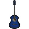 Klasikinė gitara su dėklu pradedantiesiems, mėlyna, 3/4 36"