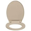 Klozeto sėdynė su soft-close mechanizmu, smėlio spalvos, ovali