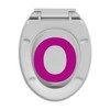 Klozeto sėdynė su soft-close mechanizmu, šviesiai pilka, ovali