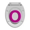 Klozeto sėdynė su soft-close mechanizmu, šviesiai pilka, ovali