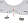 Klozeto sėdynė su Soft Close mechanizmu, kvadrato formos, balta