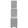 Knygų lentyna, betono, 107cm, apdirbta mediena, laiptų dizaino
