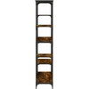Knygų lentyna, dūminio ąžuolo, 99x35,5x176cm, mediena/plienas