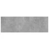 Knygų lentynos plokštės, 4vnt., betono pilkos, 60x20x1,5cm, MDP