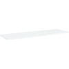 Knygų lentynos plokštės, 8vnt., baltos, 100x30x1,5cm, MDP