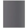 Knygų lentynos plokštės, 8vnt., pilkos, 40x50x1,5cm, MDP