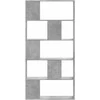 Knygų spinta, 5 aukštų, betono, 80,5x23,5x162,5cm, mediena