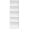 Knygų spinta, baltos spalvos, 60x24x176cm, apdirbta mediena