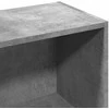 Knygų spinta, betono pilka, 57x28,5x107,5cm, apdirbta mediena