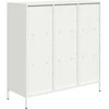 Komoda, baltos spalvos, 101,5x39x103,5cm, plienas