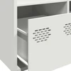 Komoda, baltos spalvos, 101,5x39x103,5cm, plienas