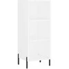 Komoda, baltos spalvos, 34,5x34x180cm, apdirbta mediena