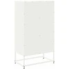 Komoda, baltos spalvos, 68,5x38,5x123,5cm, plienas