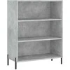 Komoda, betono pilka, 69,5x32,5x180cm, apdirbta mediena