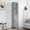 Komoda, betono pilkos spalvos, 34,5x34x180cm, apdirbta mediena