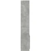 Komoda, betono pilkos spalvos, 63x33x180cm, apdirbta mediena