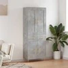 Komoda, betono pilkos spalvos, 69,5x34x180cm, apdirbta mediena