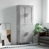 Komoda, betono pilkos spalvos, 69,5x34x180cm, apdirbta mediena