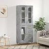 Komoda, betono pilkos spalvos, 69,5x34x180cm, apdirbta mediena