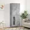 Komoda, betono pilkos spalvos, 69,5x34x180cm, apdirbta mediena