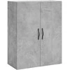 Komoda, betono pilkos spalvos, 69,5x34x180cm, apdirbta mediena